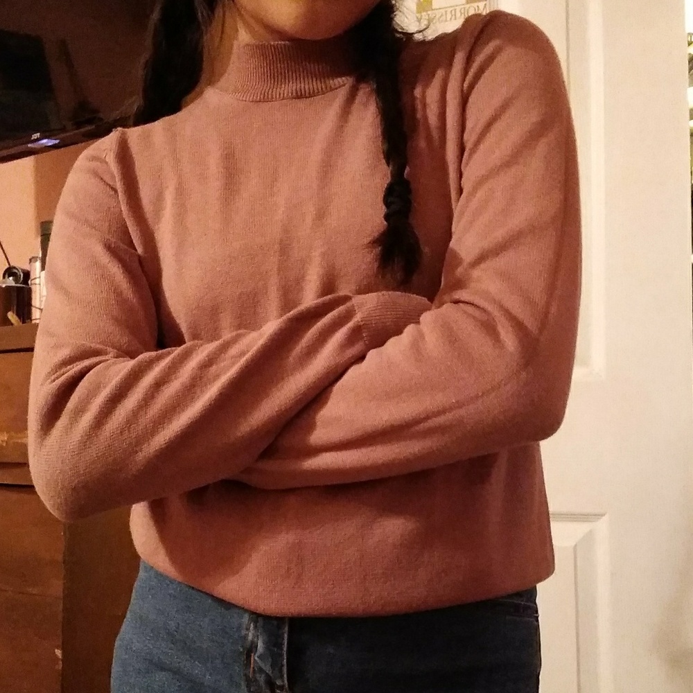 Dark faded pink long sleeve